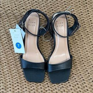 A New Day Elegant Black Sandals